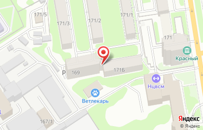 Продовольственный магазин Янтарь в Заельцовском районе на карте