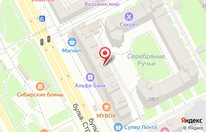 Банкомат Банк Москвы на бульваре Строителей на карте