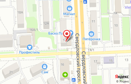 Гараж в Курчатовском районе на карте