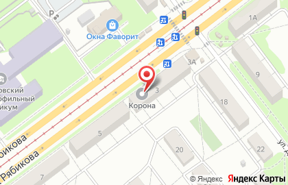 Магазин Корона в Засвияжском районе на карте
