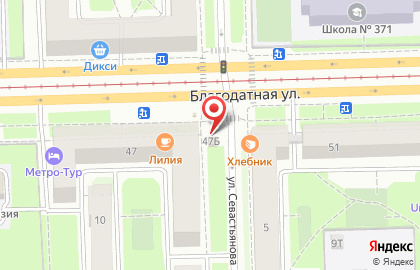 Мясной магазин в Санкт-Петербурге на карте