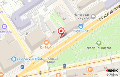 Магазин кондитерских изделий У Палыча в Железнодорожном районе на карте