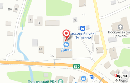 Супермаркет Дикси на улице Дзержинского на карте