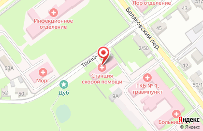 Тверская станция скорой медицинской помощи Тссмп на Троицкой улице на карте