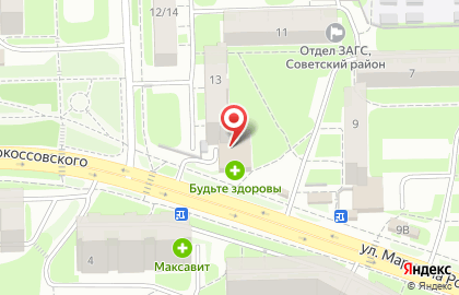 Салон оптики Оптика Кронос на метро Горьковская на карте