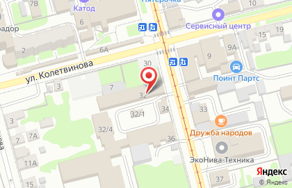 Торгово-производственная фирма Дом стекла в Центральном районе на карте