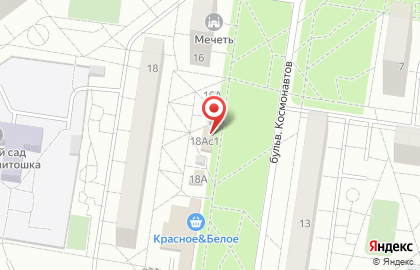 Магазин разливного пива Золотая пена на бульваре Космонавтов на карте