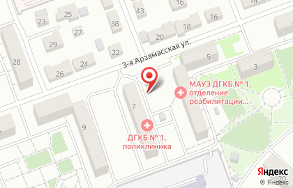 Детская городская поликлиника №10 в Тракторозаводском районе на карте