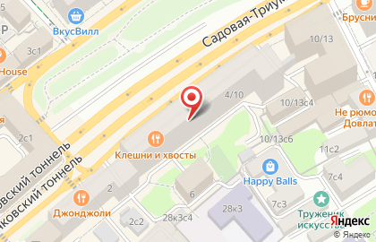 Банкомат ВТБ на Садовой-Триумфальной улице на карте