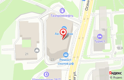 Автостудия Skolovnet.pro на метро Крылатское на карте