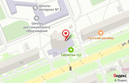 ДЮСШ №4 на улице Академика Павлова на карте