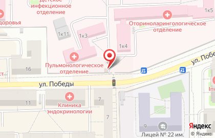Салон ортопедии и медтехники Ваше Здоровье на улице Победы на карте