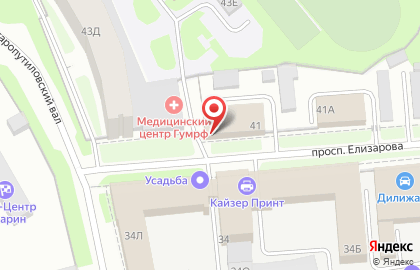Рекламно-полиграфическая компания ПринтПилот на проспекте Елизарова на карте