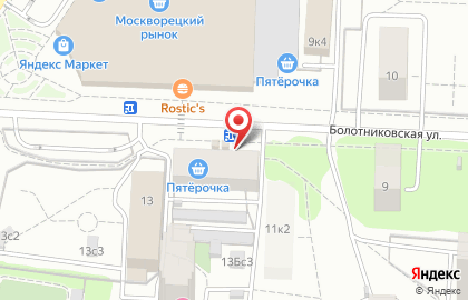 Киоск по продаже печатной продукции, Нагорный район на Симферопольском бульваре на карте