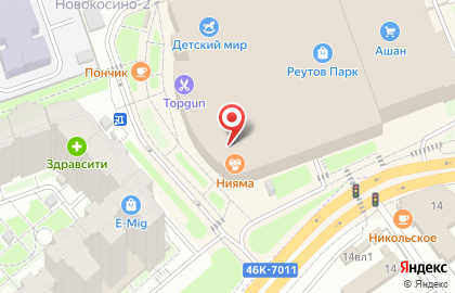 Магазин ювелирных изделий и православных икон София на Носовихинском шоссе на карте