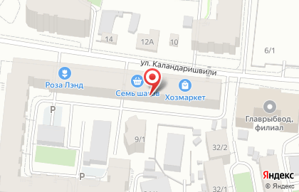 Продуктовый маркет Семь шагов в Якутске на карте