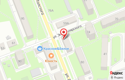 Магазин Разливной мир на улице Льва Толстого на карте
