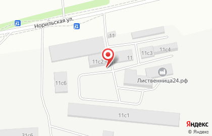 Красноярский производитель погонажных изделий Авангард Лес в Октябрьском районе на карте