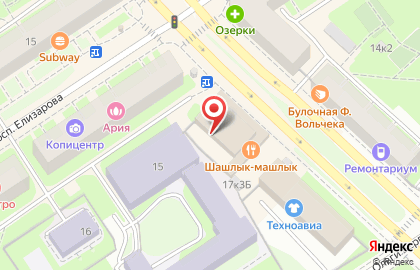 Сеть Парикмахерских Экономкласса на улице Бабушкина на карте