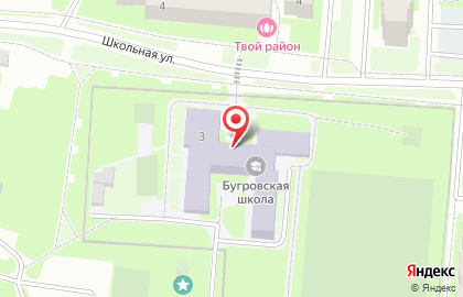 Бугровская средняя образовательная школа на карте