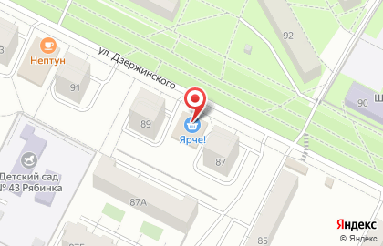 Зоомагазин Кот-бегемотик на улице Дзержинского на карте