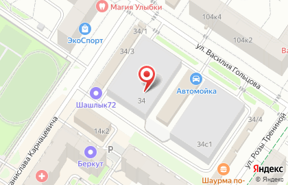 Оптово-розничная компания по продаже автозвука и дополнительного оборудования Глобал Тюнинг на улице Василия Гольцова на карте