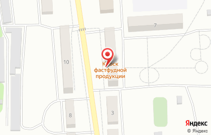Киоск фастфудной продукции, Керамзитный район на карте