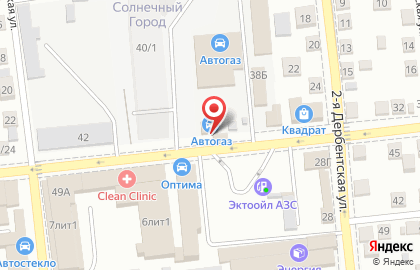 Центр по установке газового оборудования, предрейсовому осмотру водителей и транспортных средств Автогаз в Астрахани на карте