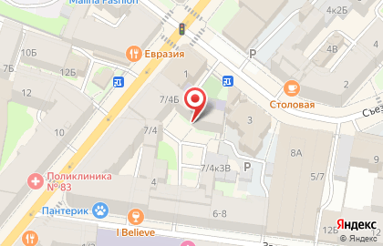 Косметология Эластикум клиника на карте