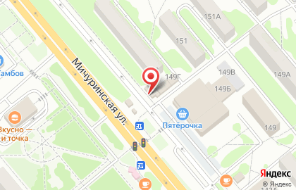 Магазин Дубки в Тамбове на карте