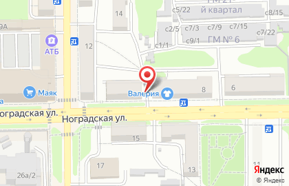 Центр социального обслуживания населения на Ноградской улице на карте