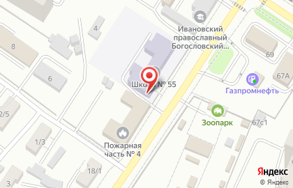 Средняя общеобразовательная школа №55 на Рабфаковской улице на карте