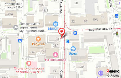 Киоск по продаже фруктов и овощей в Томске на карте