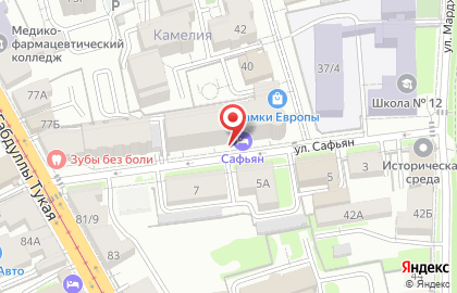 Сафьян hotel на карте