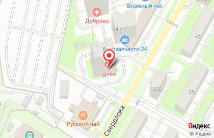 Аптека ДиВо на улице Свердлова на карте