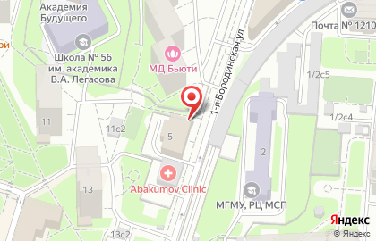 Либхерр-Русланд на 1-й Бородинской улице на карте