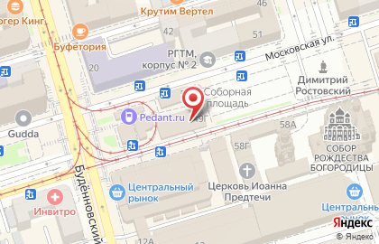 Киоск фастфудной продукции на Московской улице на карте