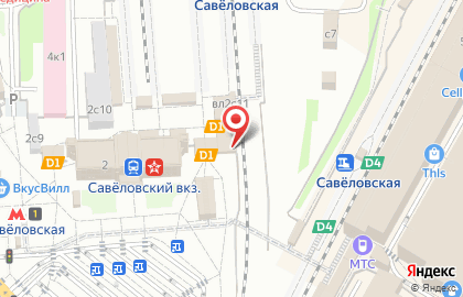 Кофейня фиксированных цен One & Double на площади Савёловского Вокзала на карте