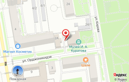 Центр сопровождения деятельности учреждений культуры, туризма и архивного дела на улице Орджоникидзе на карте