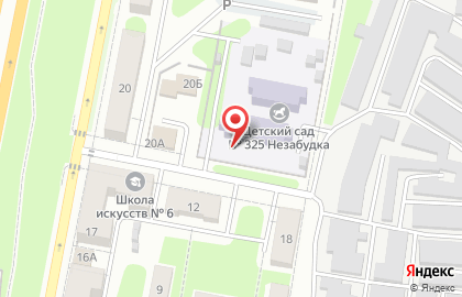 Школа танцев Акварель в Красноглинском районе на карте