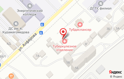 Каспийская центральная городская больница на улице Алфёрова на карте