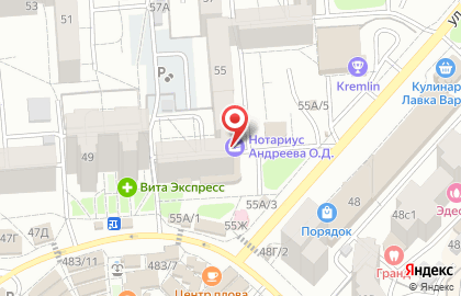 Нотариус Андреева О.Д. на карте