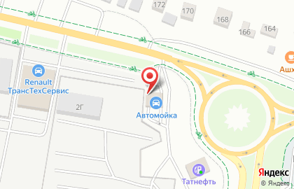 Автомойка самообслуживания Татнефть на проспекте Строителей на карте