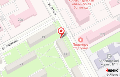 Киоск по продаже фруктов и овощей в Индустриальном районе на карте
