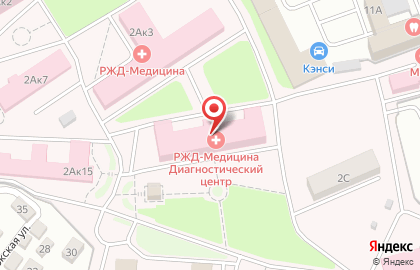 Диагностический центр РЖД-Медицина на метро Площадь Гарина-Михайловского на карте