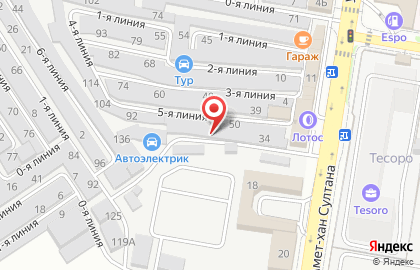 Кафе быстрого питания на проспекте Амет-Хана Султана на карте