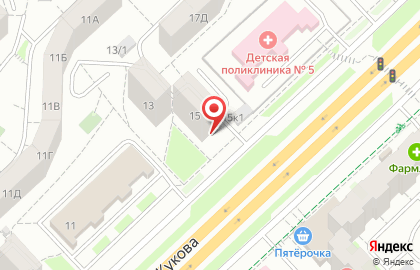 Страховое агентство Партнер на улице Маршала Жукова на карте
