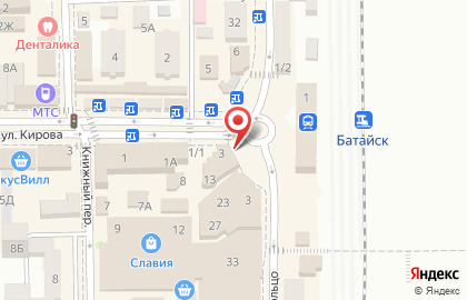 Книжный магазин в Ростове-на-Дону на карте