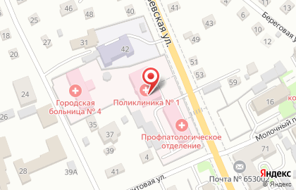 Городская больница №4 Поликлиника №1 на карте