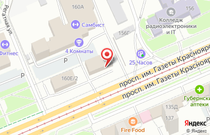 Банк ВТБ в Красноярске на карте